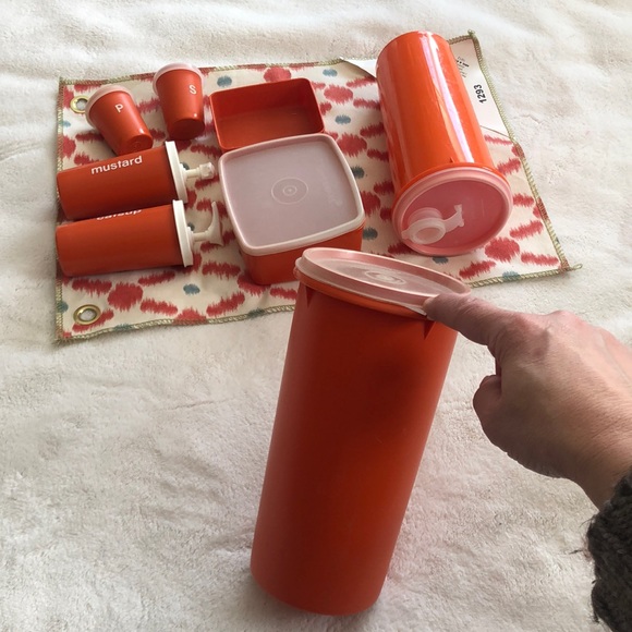 Tupperware Other - Vintage 1970’s Orange Tupperware Bundle! 13 pieces